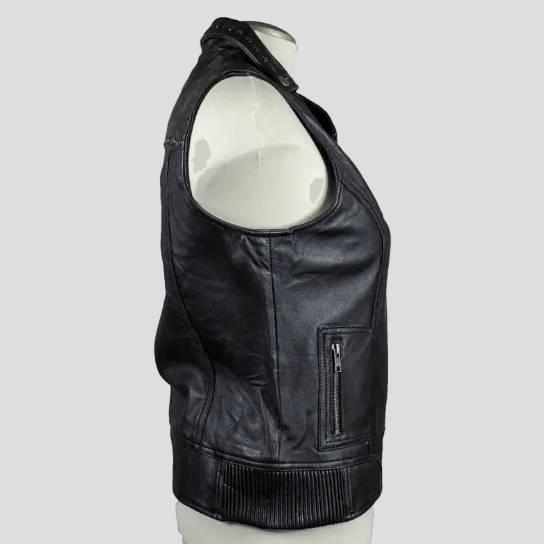 Open Road Women's Studded Leather Vest