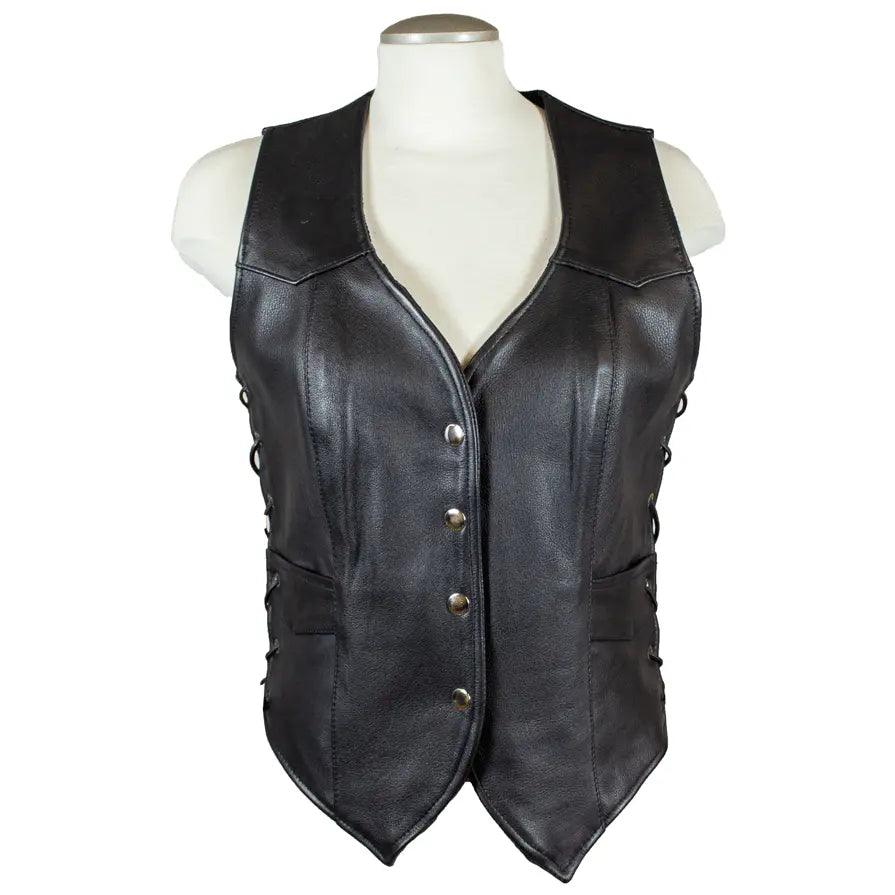 Gilet en cuir style western pour femmes Open RoadEX-STOCK Canada