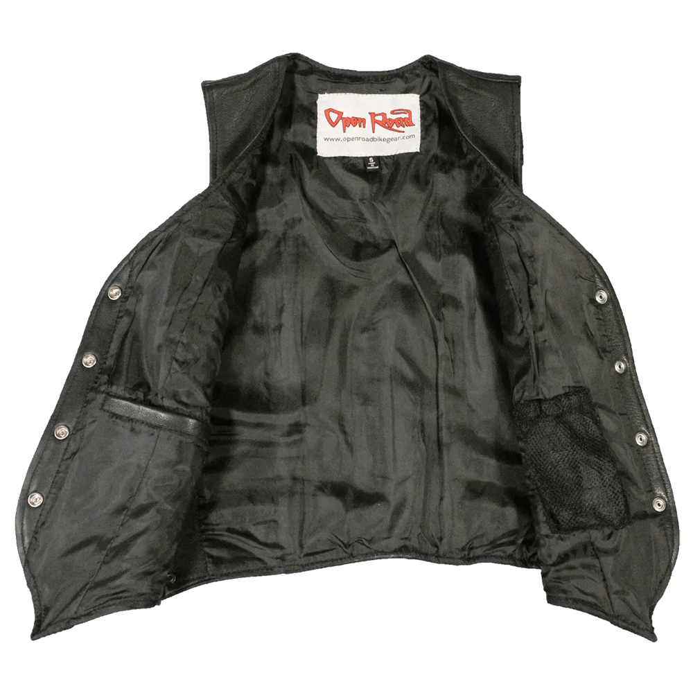 Gilet en cuir style western pour femmes Open RoadEX-STOCK Canada