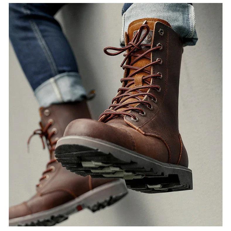 Bottes Martin à haut fût pour moto en extérieurEX-STOCK Canada
