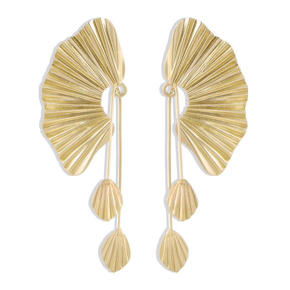 Oversized fan earrings EX-STOCK Canada
