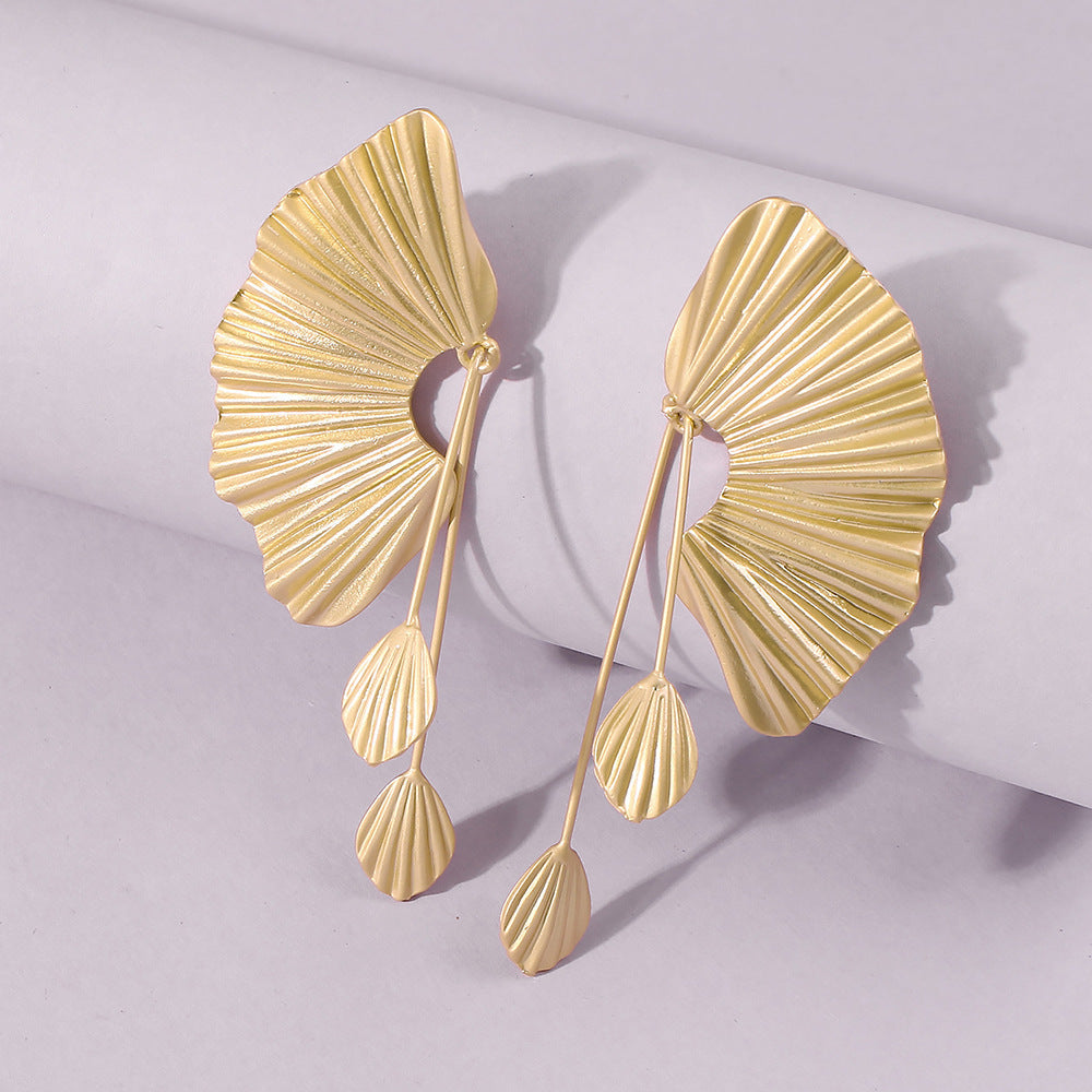 Oversized fan earrings EX-STOCK Canada