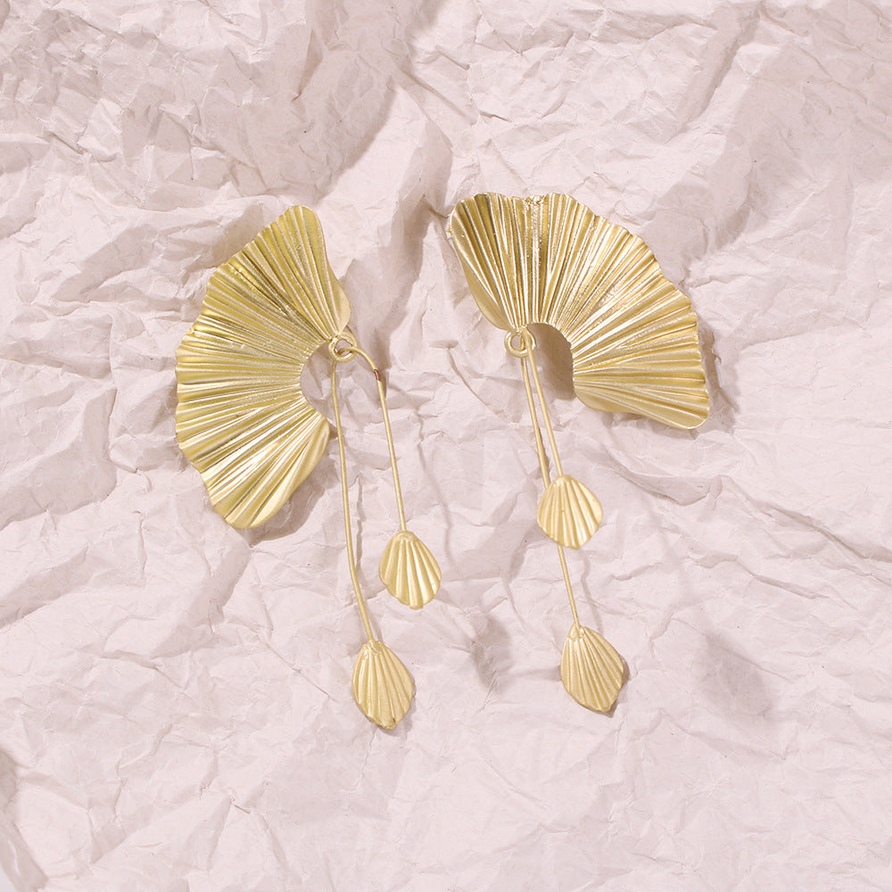 Oversized fan earrings EX-STOCK Canada