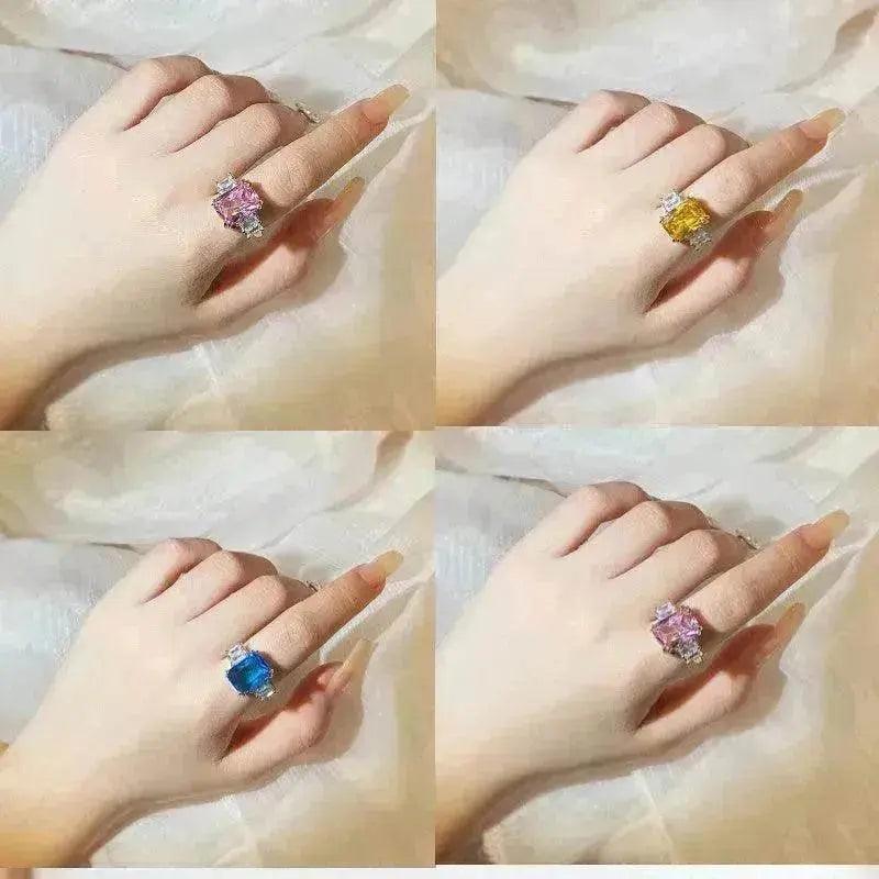 Bague en strass avec poudre d'incrustation de pierre inversable - EX-STOCK Canada