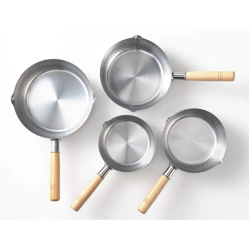 Yoshikawa Yukihira 24 cm Pot | 3.6 L Stainless Steel with Wooden Handle