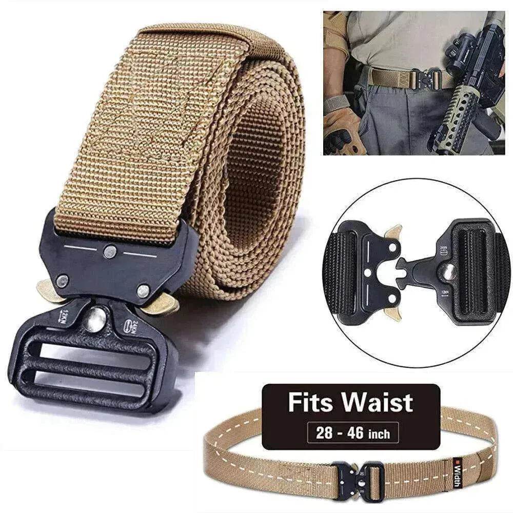 PREMIUM Men Casual Military Belt Tactical Waistband Rescue Rigger Nylon Belt USA - EX-STOCK Canada