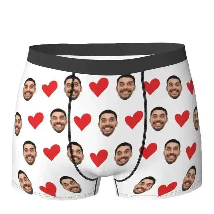 Sous-vêtements personnalisés avec photo du visage Boxer briefs personnalisés pour hommes Cadeau pour mari - Cadeau d'anniversaire pour papa - EX-STOCK Canada