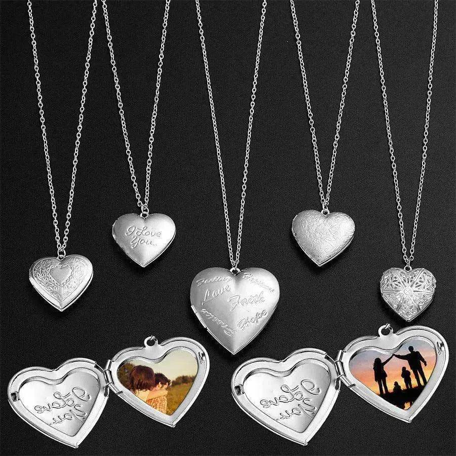 Personalized Heart-shaped Photo Frame Pendant Necklace - EX-STOCK Canada