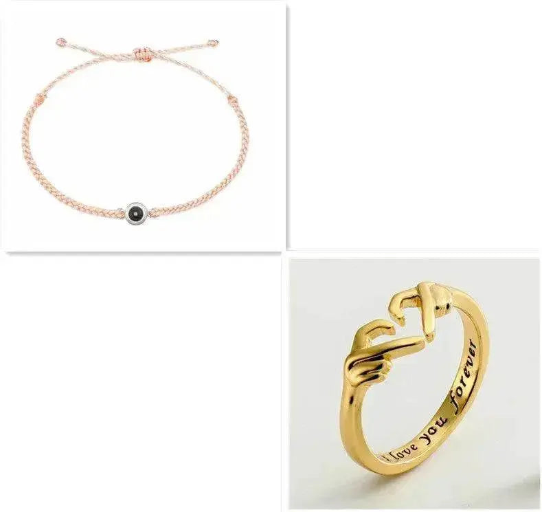 Personalized Photo Projection Bracelet 100 Languages I Love You Custom Photo Bracelets Custom Couple Jewelry Mother's Day Gift Greeting Cards - EX-STOCK Canada