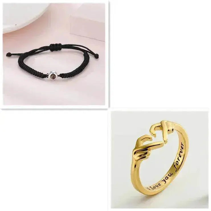 Personalized Photo Projection Bracelet 100 Languages I Love You Custom Photo Bracelets Custom Couple Jewelry Mother's Day Gift Greeting Cards - EX-STOCK Canada