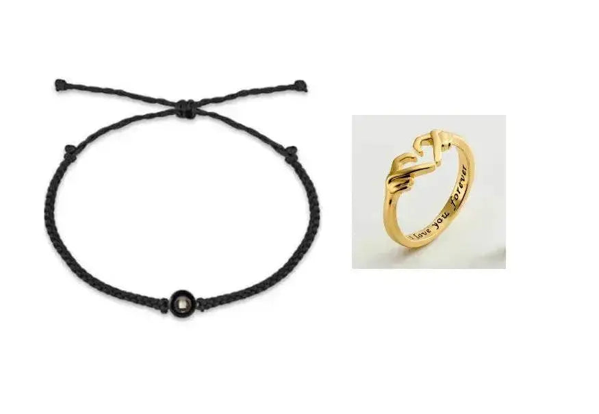 Personalized Photo Projection Bracelet 100 Languages I Love You Custom Photo Bracelets Custom Couple Jewelry Mother's Day Gift Greeting Cards - EX-STOCK Canada