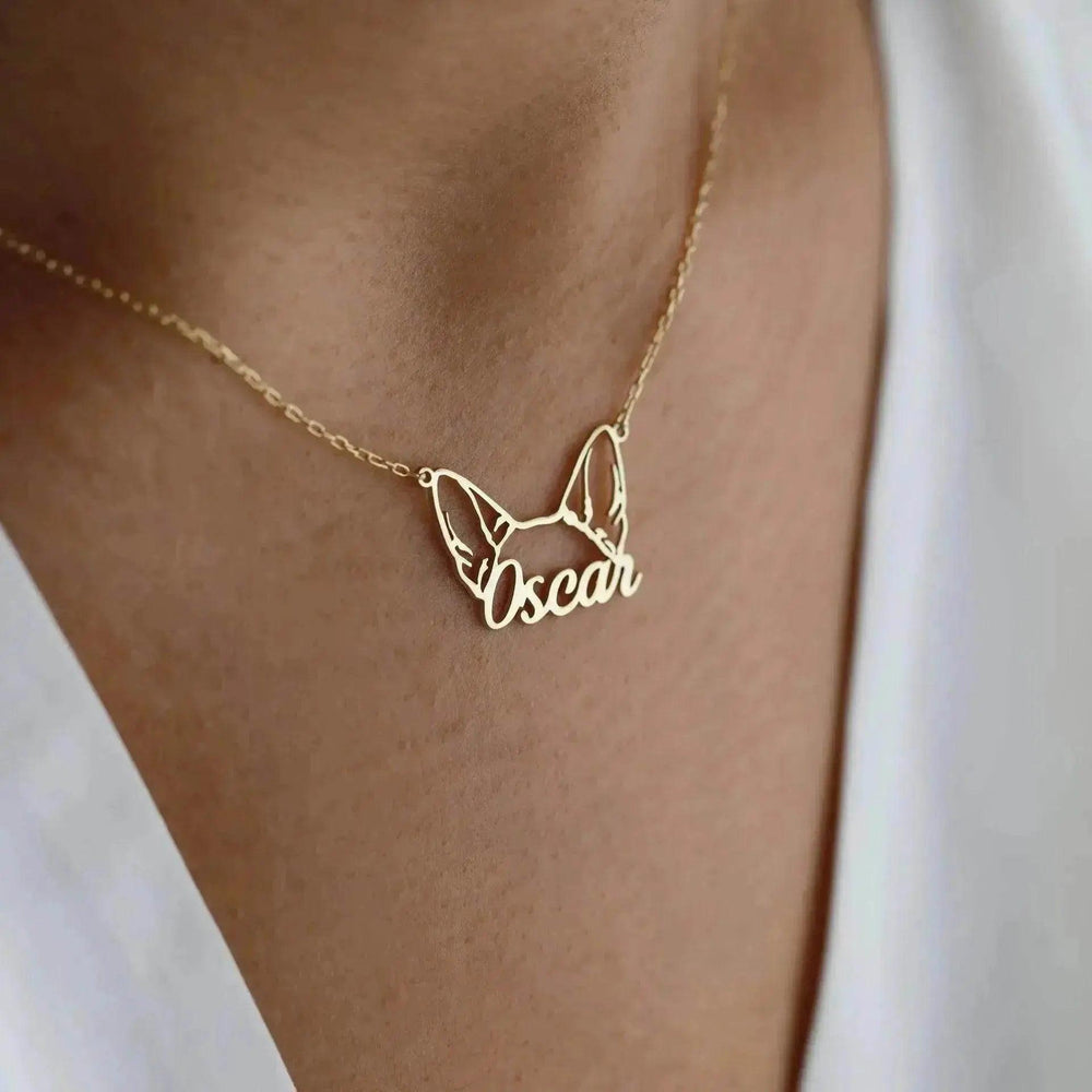 Collier personnalisable en acier inoxydable pour chats et chiens avec nom - EX-STOCK Canada