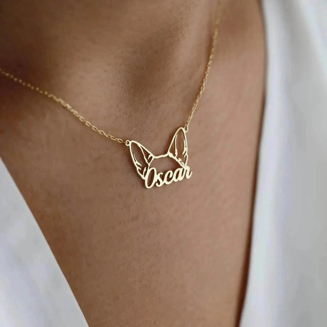 Collier personnalisable en acier inoxydable pour chats et chiens avec nom - EX-STOCK Canada