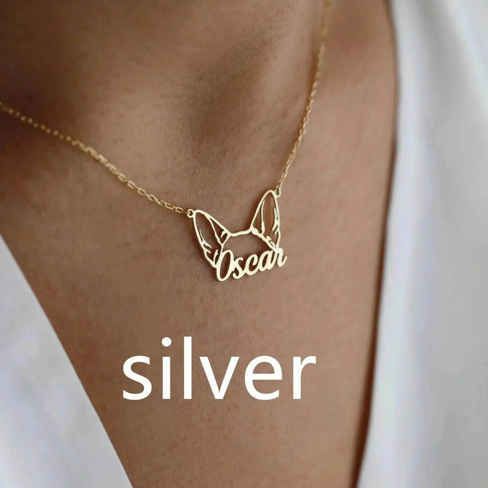 Personalized Stainless Steel DIY Cat And Dog Pet Name Necklace - EX-STOCK Canada