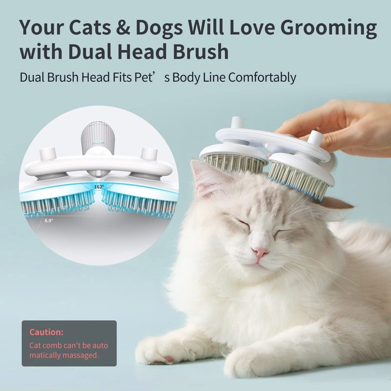 Pet Cat Brush Dog Slicker Brush Double-headed Negative Ion One-button Self Cleaning Dog Cat Hair Removal Pets Products EX-STOCK Canada