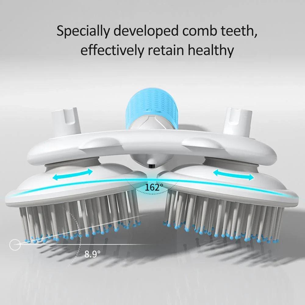 Pet Cat Brush Dog Slicker Brush Double-headed Negative Ion One-button Self Cleaning Dog Cat Hair Removal Pets Products EX-STOCK Canada
