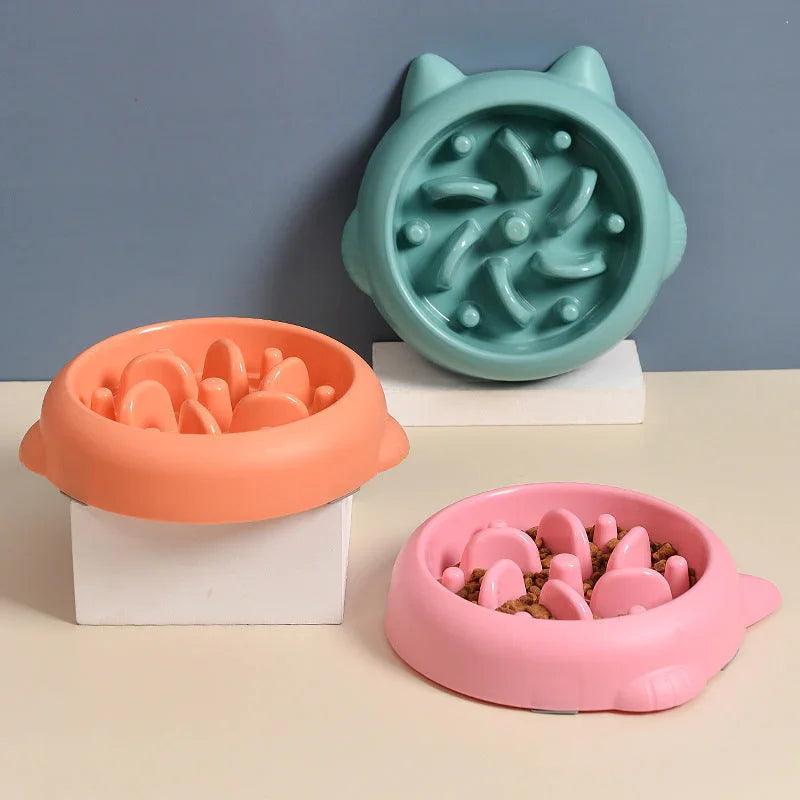Pet Dog Cat Slow Feeder Bowls Anti Choking Slow Feeder Dish Bowl Home Dog Eating Plate Anti Gulping Bowl Supplies EX-STOCK Canada