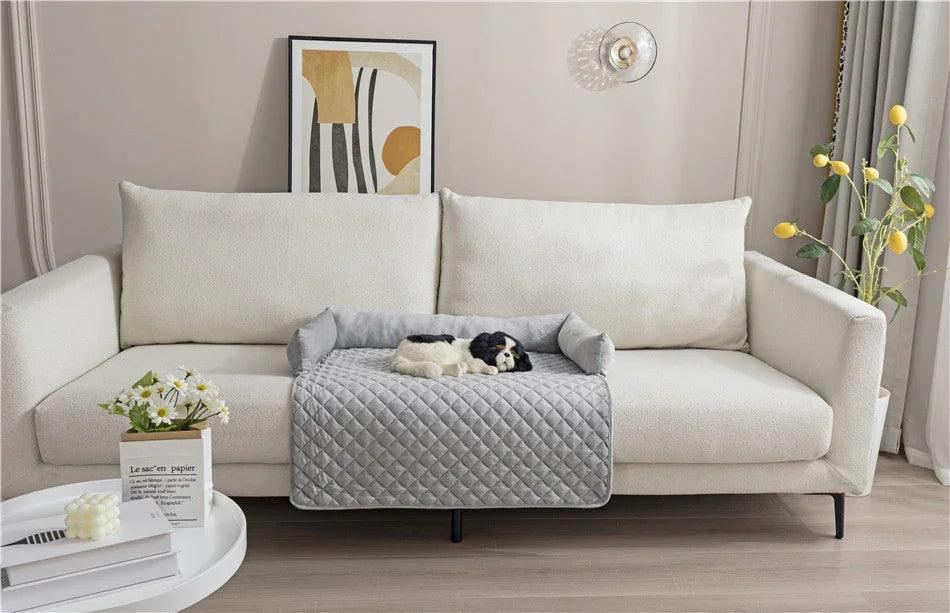 Canapé-lit pour chien de compagnie, lits pour grands chiens, coussin chaud, lits pour chat, tapis, protège-meubles, canapé pour chienEX-STOCK Canada