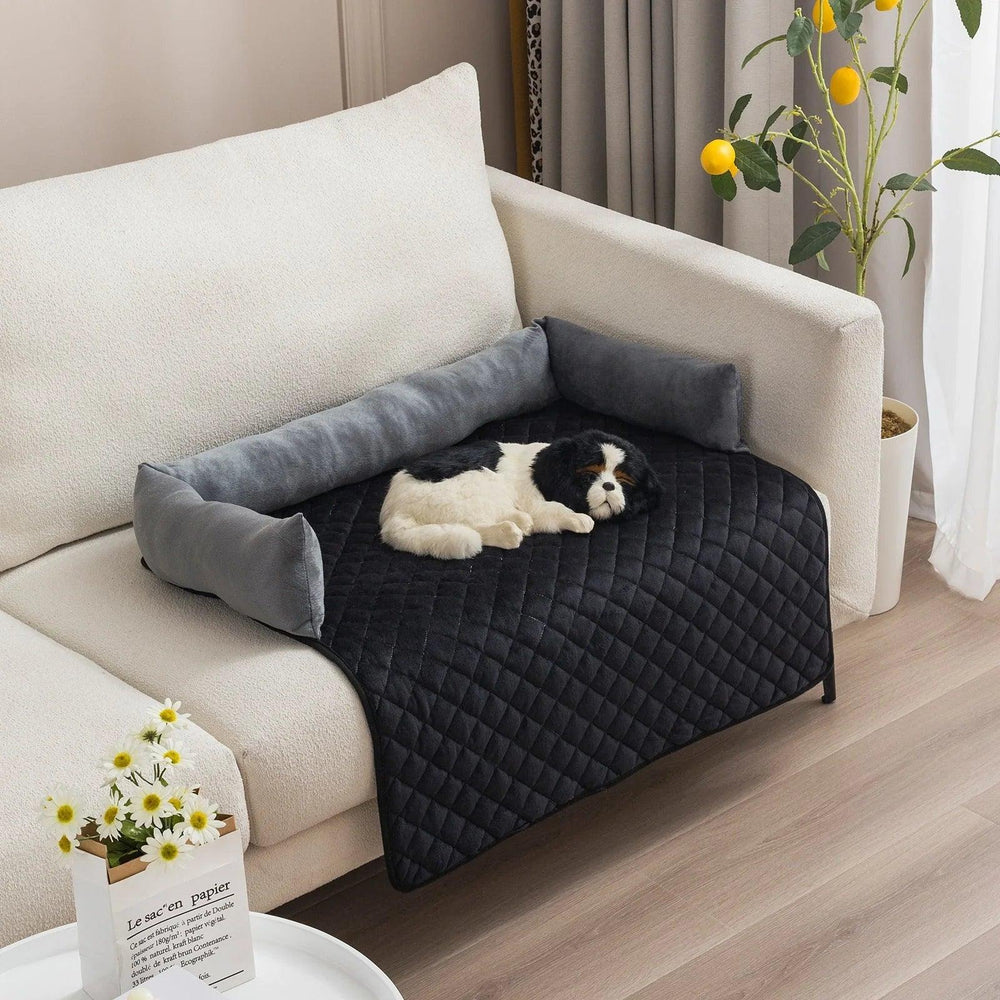 Canapé-lit pour chien de compagnie, lits pour grands chiens, coussin chaud, lits pour chat, tapis, protège-meubles, canapé pour chienEX-STOCK Canada