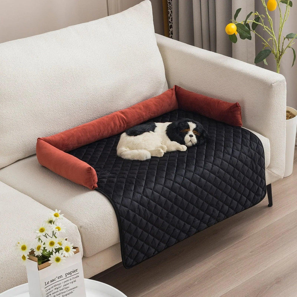 Canapé-lit pour chien de compagnie, lits pour grands chiens, coussin chaud, lits pour chat, tapis, protège-meubles, canapé pour chienEX-STOCK Canada
