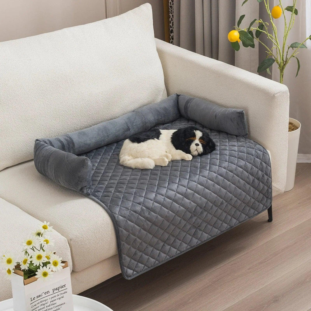 Canapé-lit pour chien de compagnie, lits pour grands chiens, coussin chaud, lits pour chat, tapis, protège-meubles, canapé pour chienEX-STOCK Canada