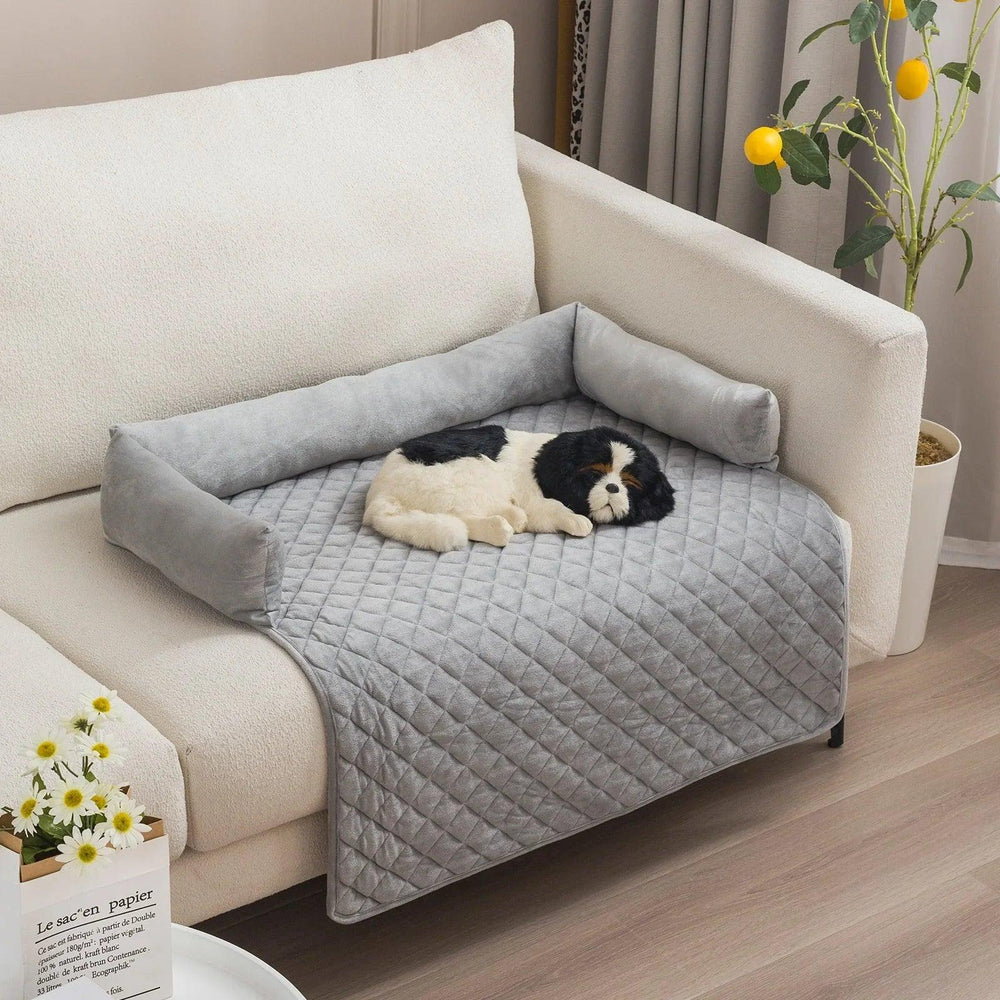 Canapé-lit pour chien de compagnie, lits pour grands chiens, coussin chaud, lits pour chat, tapis, protège-meubles, canapé pour chienEX-STOCK Canada