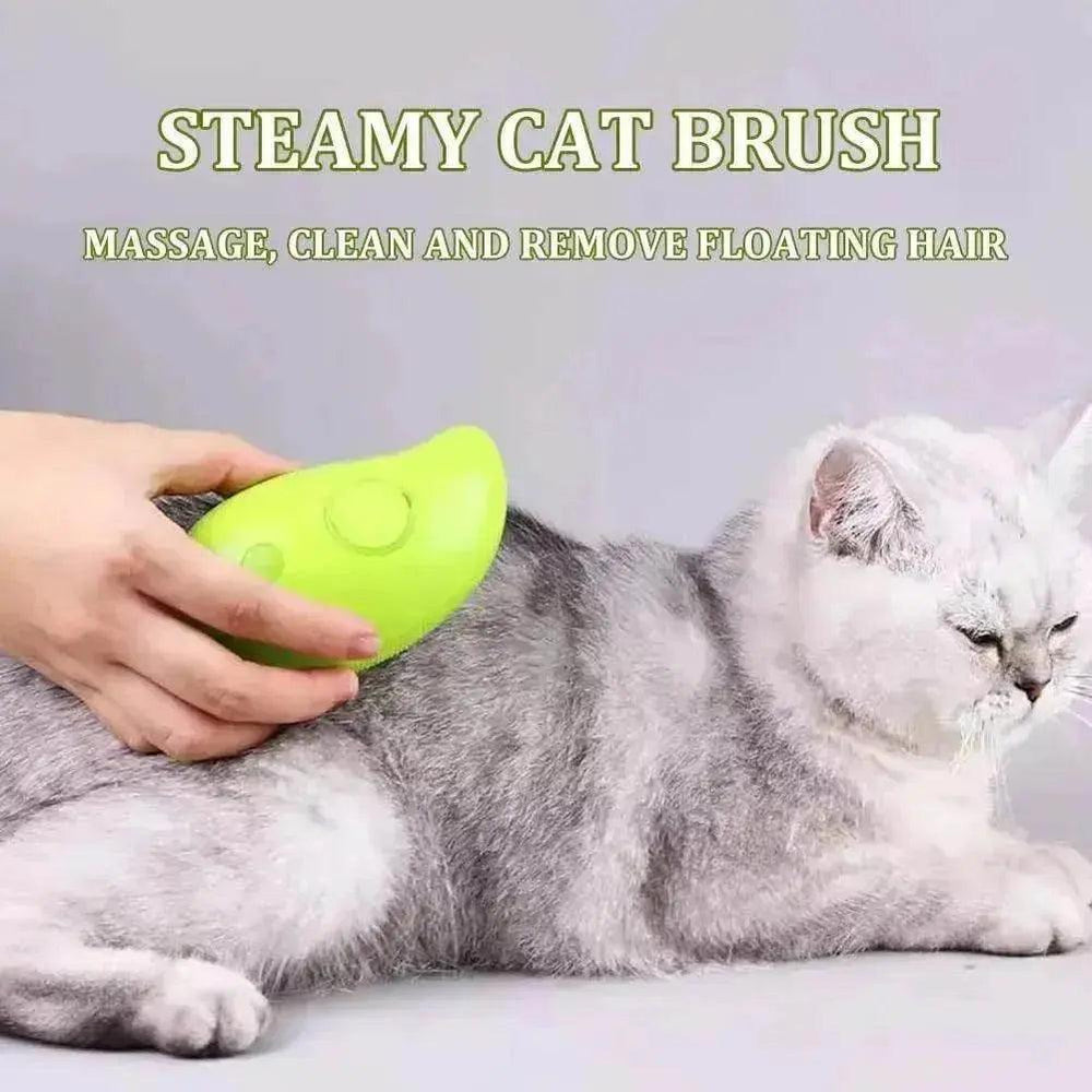 Peigne de massage électrique pour animaux avec spray et brosse vapeur - EX-STOCK Canada