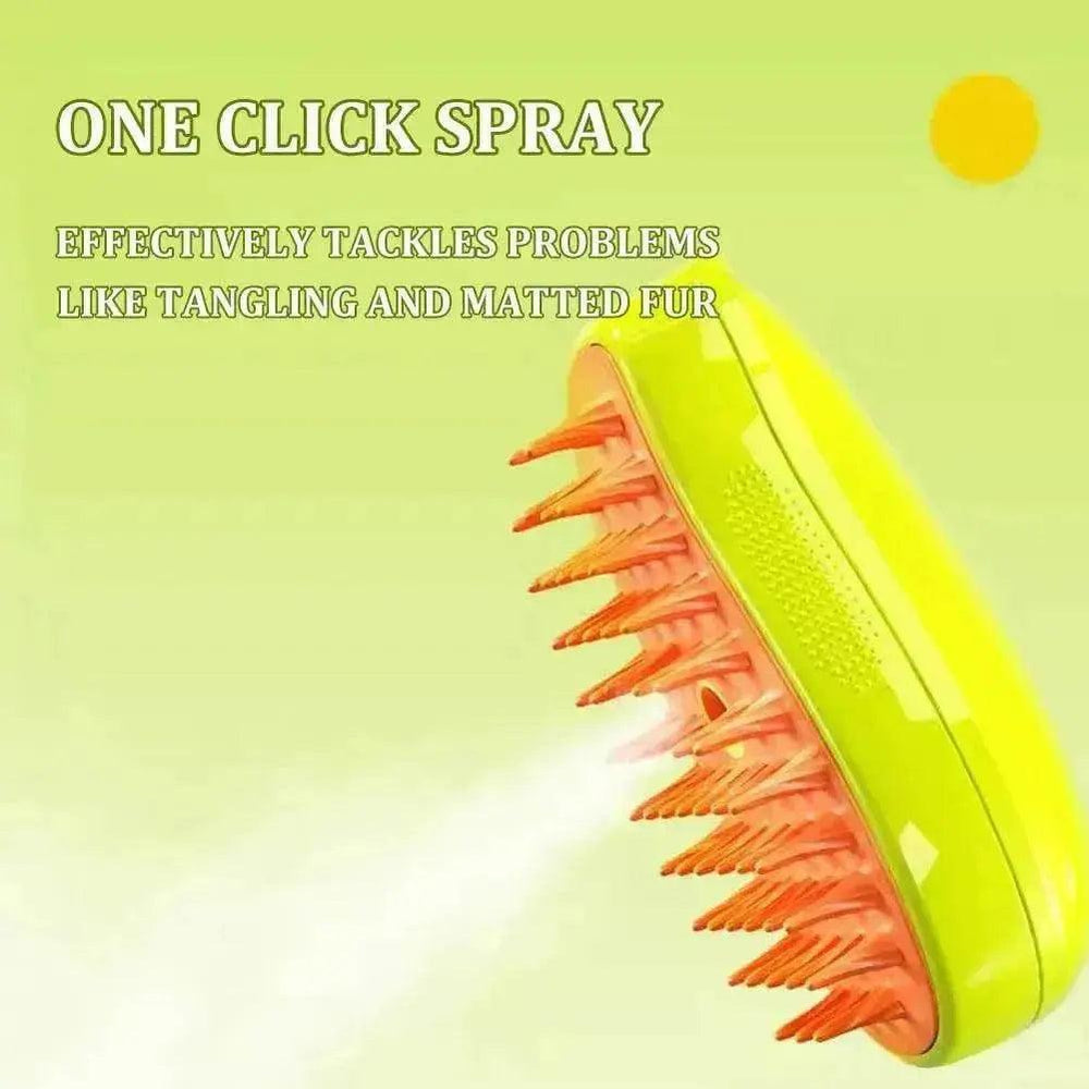 Peigne de massage électrique pour animaux avec spray et brosse vapeur - EX-STOCK Canada