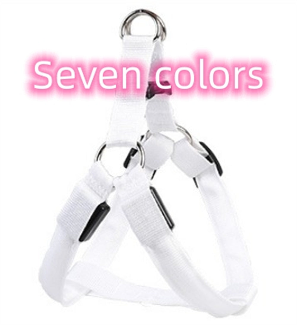 Pet Products LED Luminous Dog Chest Strap Large Dog Luminous Dog Leash EX-STOCK Canada