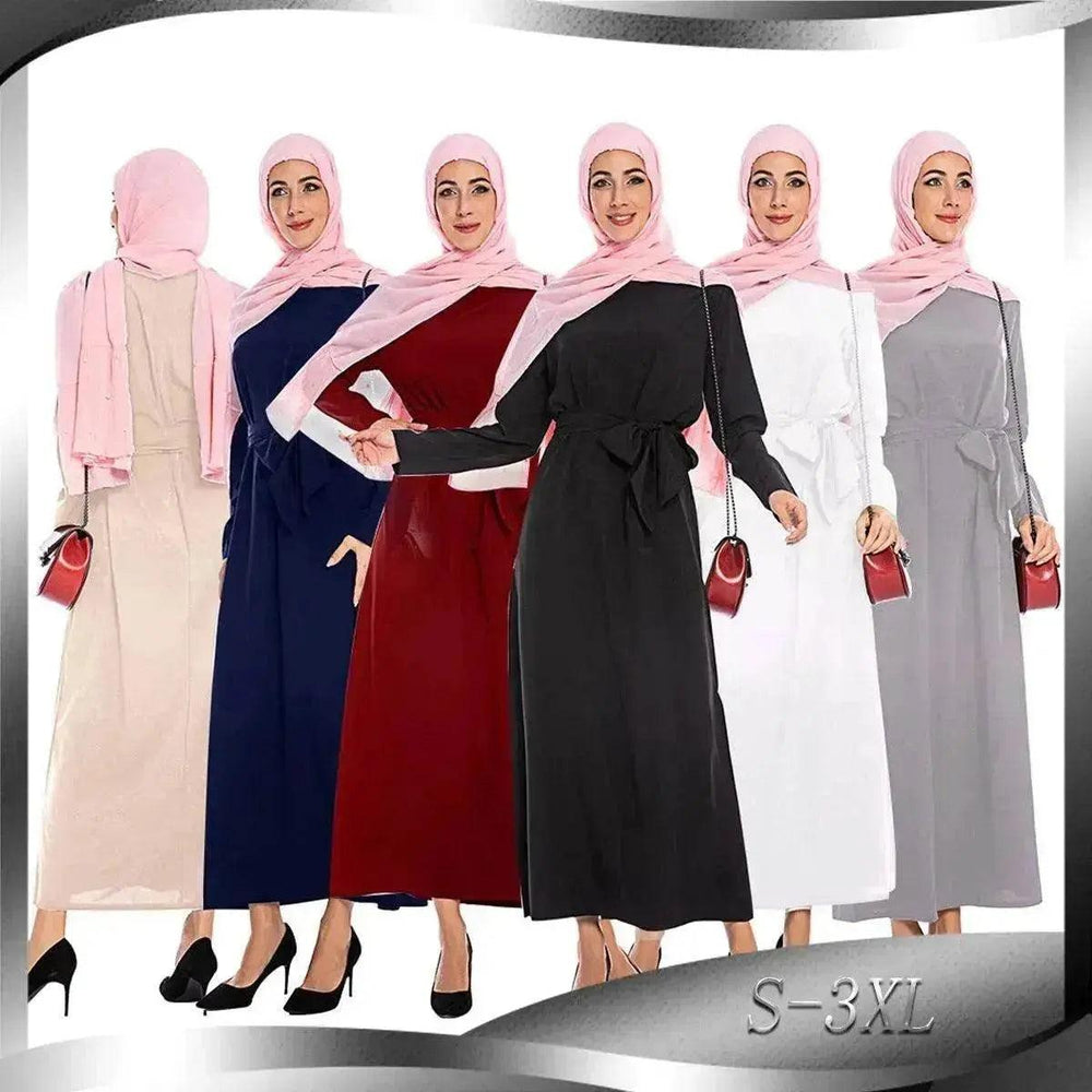 Robe arabe saoudienne simple de couleur unie - EX-STOCK Canada
