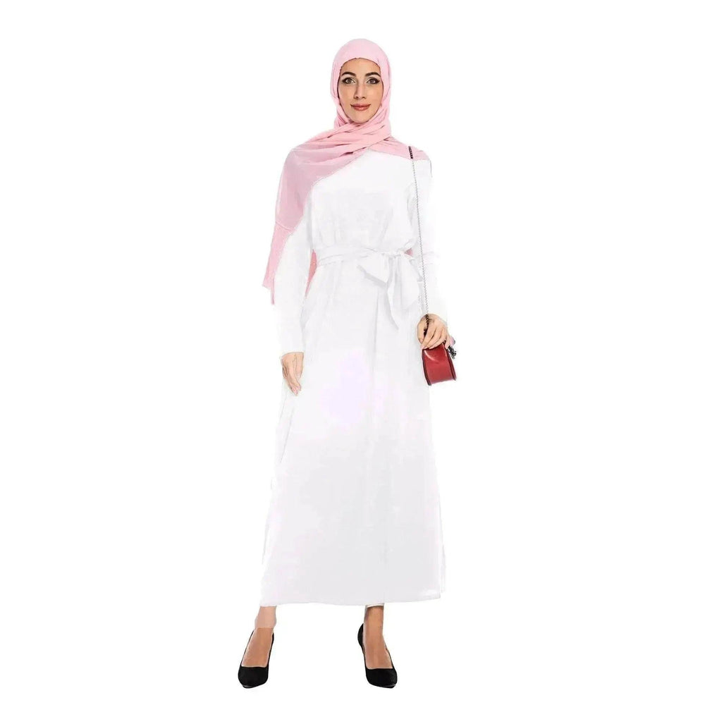 Robe arabe saoudienne simple de couleur unie - EX-STOCK Canada