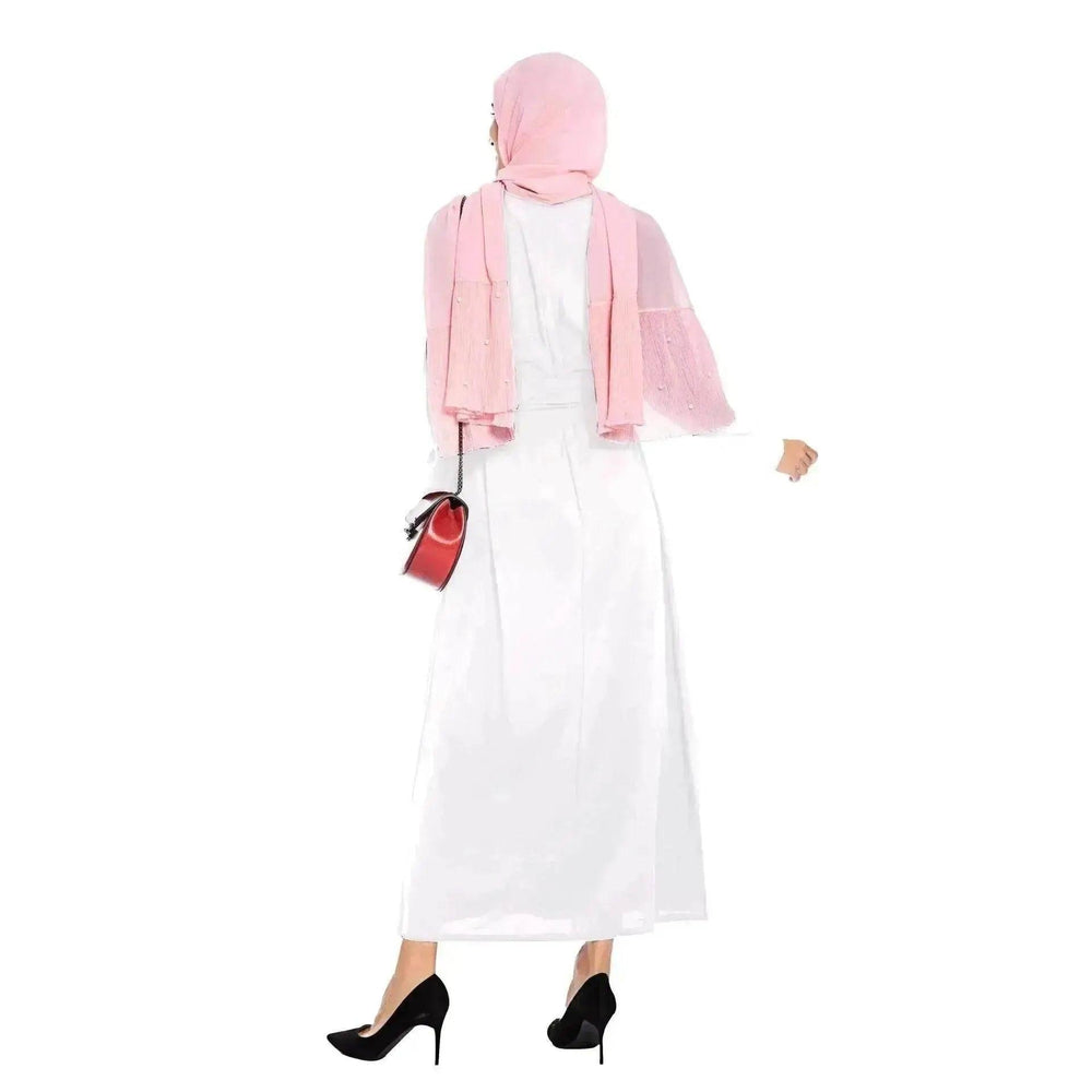 Robe arabe saoudienne simple de couleur unie - EX-STOCK Canada