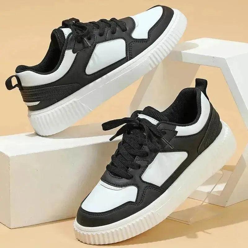 Baskets décontractées à lacets Platform Fashion Semelle douce Confortables - EX-STOCK Canada