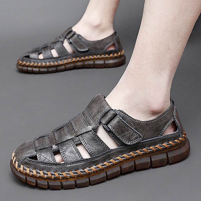 Plus Size Men's Beach Sandals Retro Hollow Out EX-STOCK CANADA