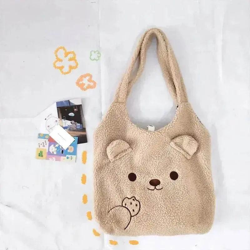 Sac en peluche Ours mignon Oreilles stéréo - EX-STOCK Canada