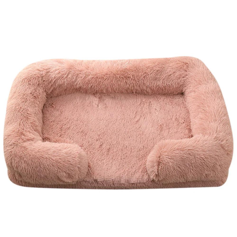 Lit pour animal de compagnie rond en peluche Lit pour chien HiverEX-STOCK Canada