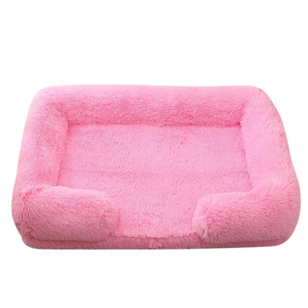 Lit pour animal de compagnie rond en peluche Lit pour chien HiverEX-STOCK Canada