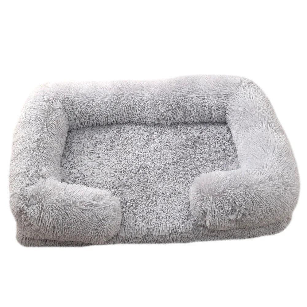 Lit pour animal de compagnie rond en peluche Lit pour chien HiverEX-STOCK Canada