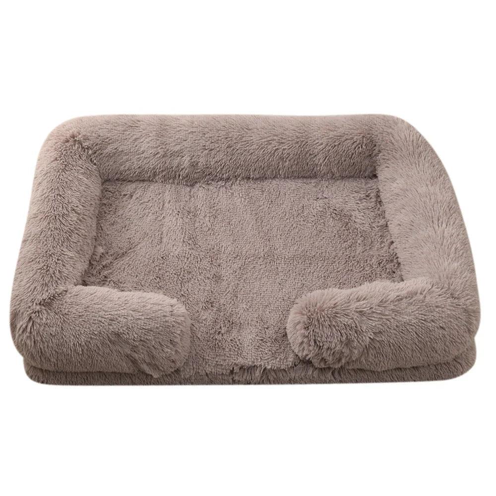 Lit pour animal de compagnie rond en peluche Lit pour chien HiverEX-STOCK Canada