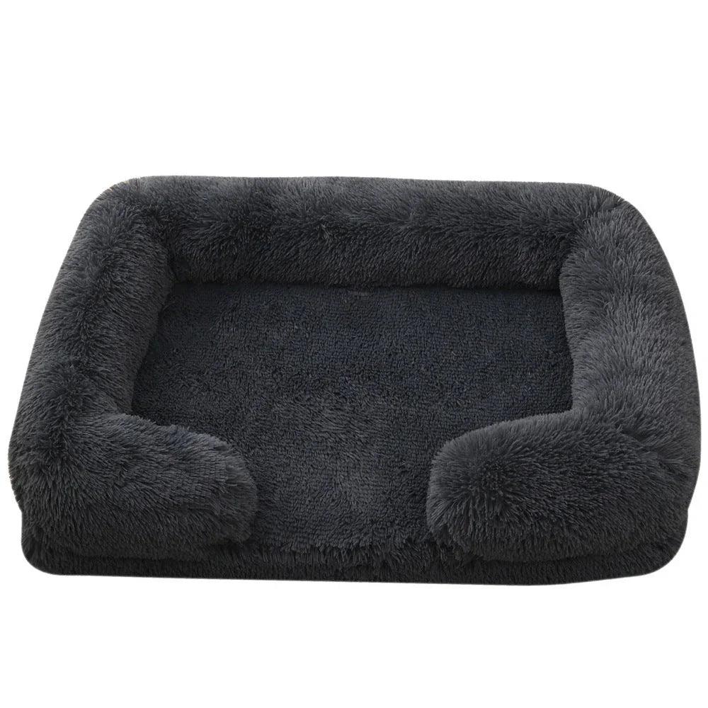 Lit pour animal de compagnie rond en peluche Lit pour chien HiverEX-STOCK Canada