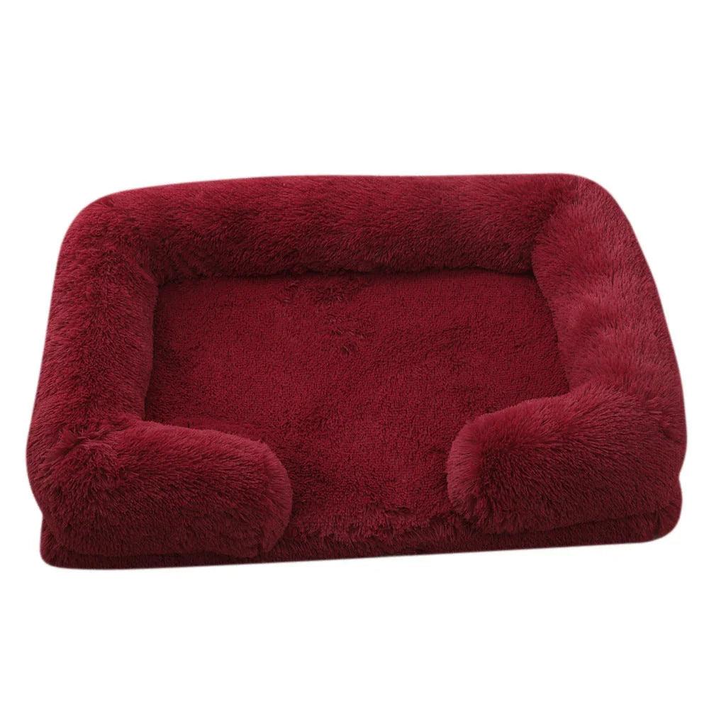 Lit pour animal de compagnie rond en peluche Lit pour chien HiverEX-STOCK Canada