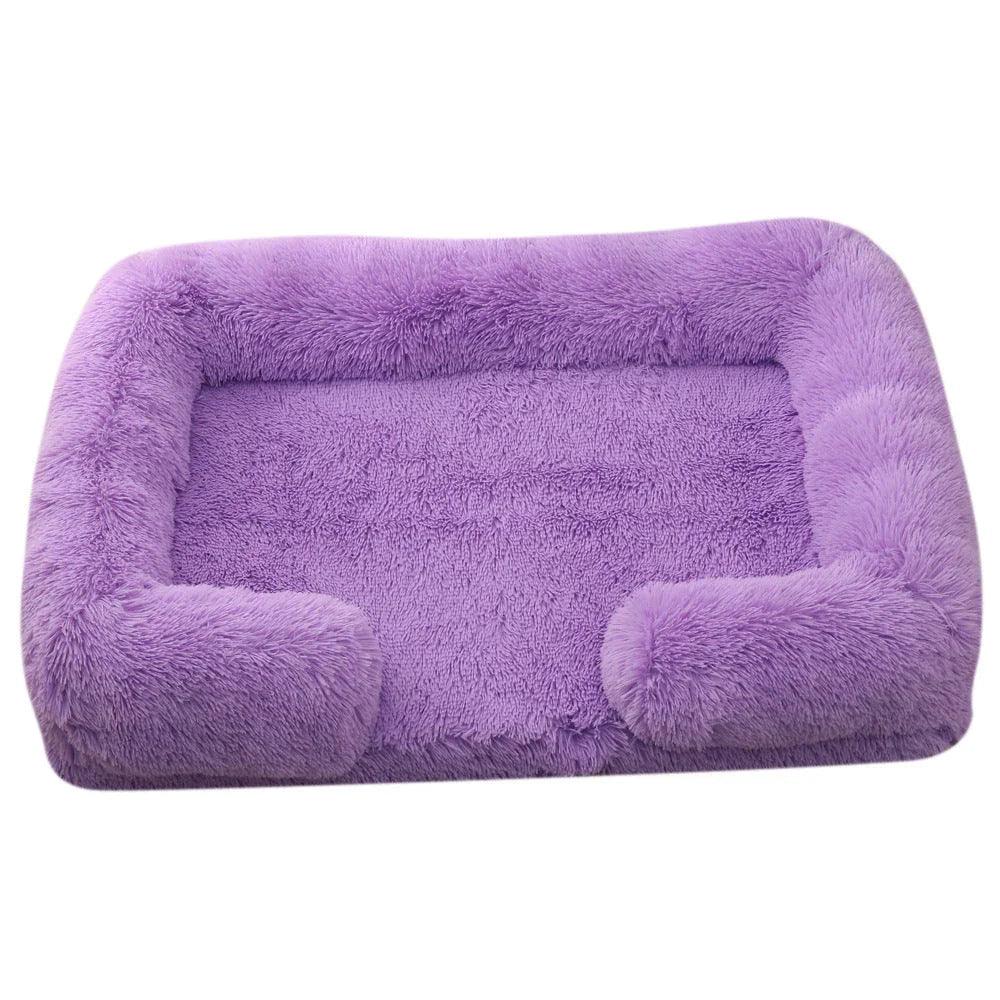Lit pour animal de compagnie rond en peluche Lit pour chien HiverEX-STOCK Canada