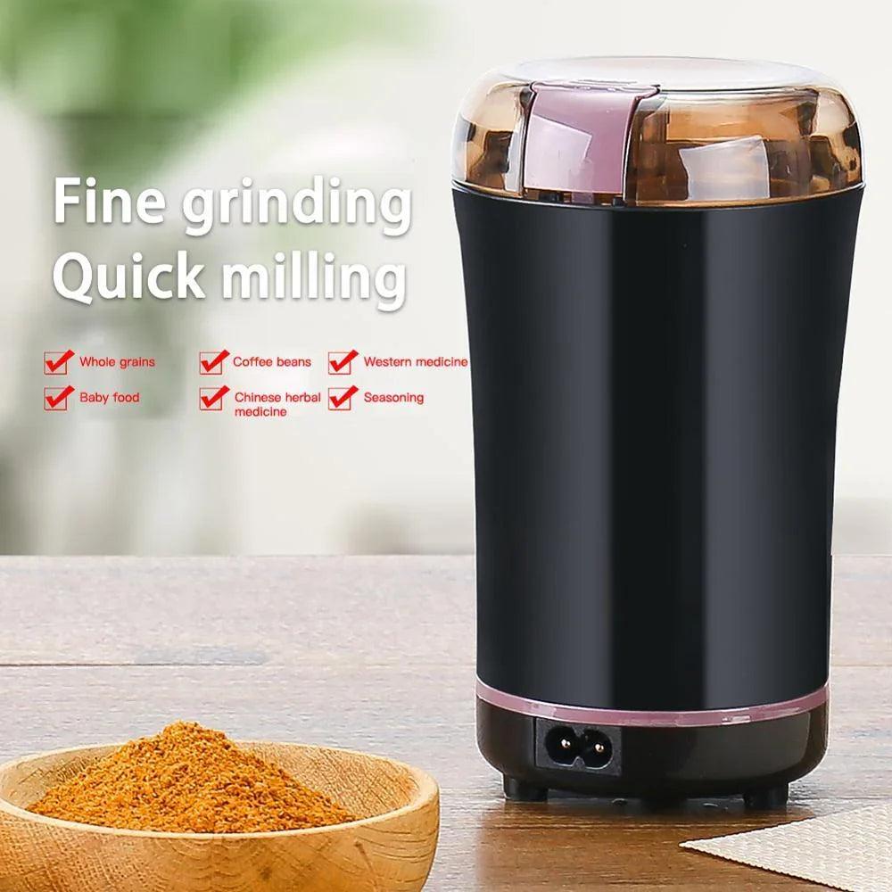 Portable Electric Coffee Bean Grinder Mill Kitchen Tool Herbs Salt Pepper Spices Nuts Grains Mini Medicine Flour Powder Crusher EX-STOCK Canada