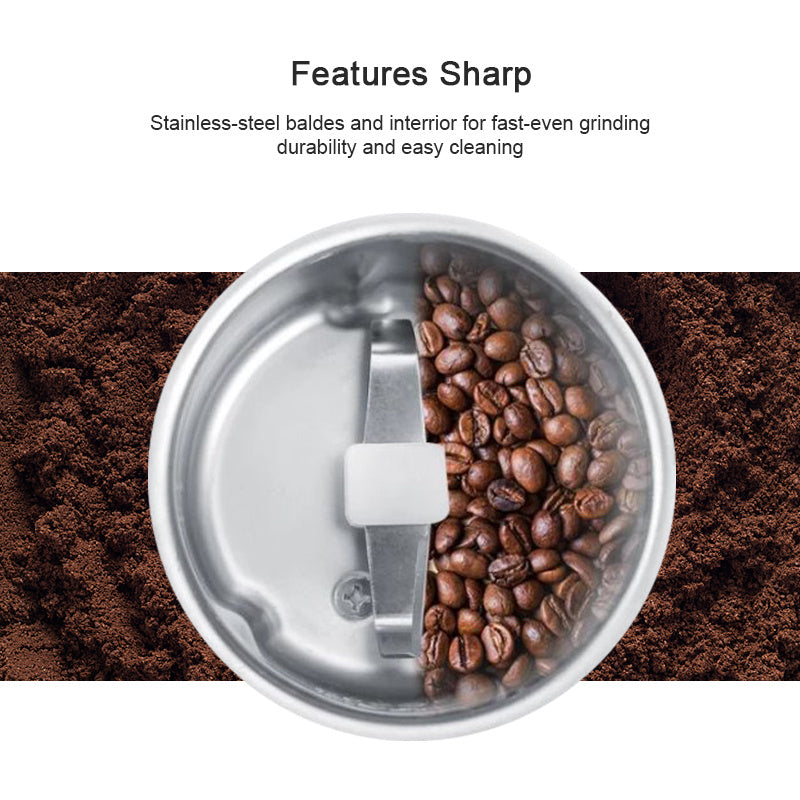 Portable Electric Coffee Bean Grinder Mill Kitchen Tool Herbs Salt Pepper Spices Nuts Grains Mini Medicine Flour Powder Crusher EX-STOCK Canada