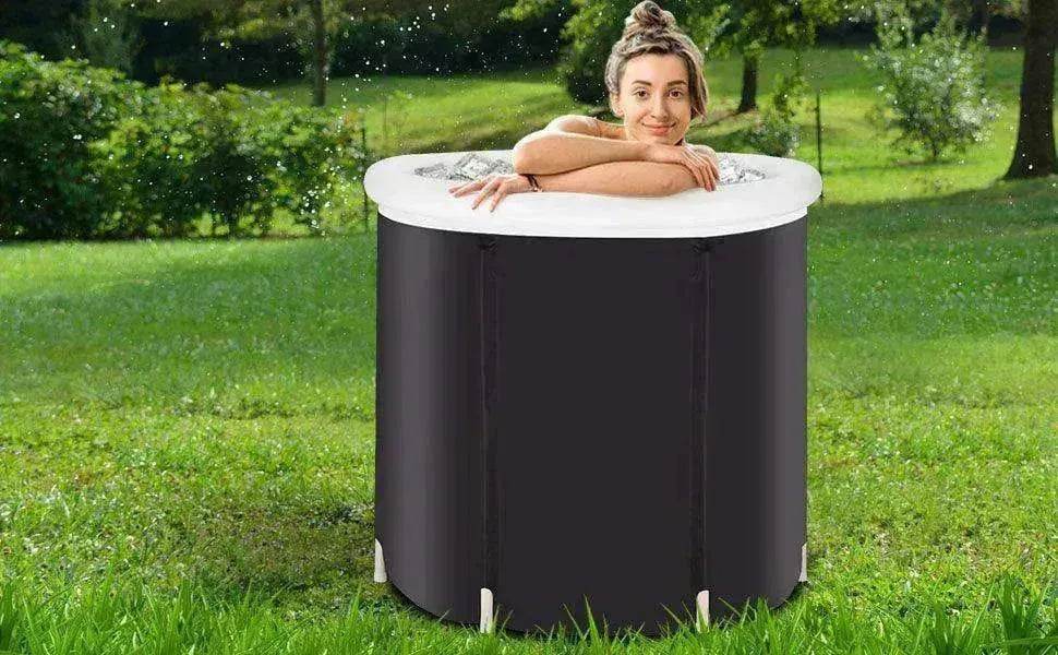 Portable Ice Tub for Athletes: Fitness Rehab, Cold Water Therapy, Outdoor Spa Bucket - EX-STOCK Canada