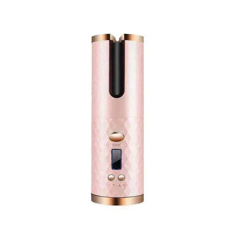 Portable LCD Hair Curler: Rechargeable, Ceramic, Auto Rotating - EX-STOCK Canada