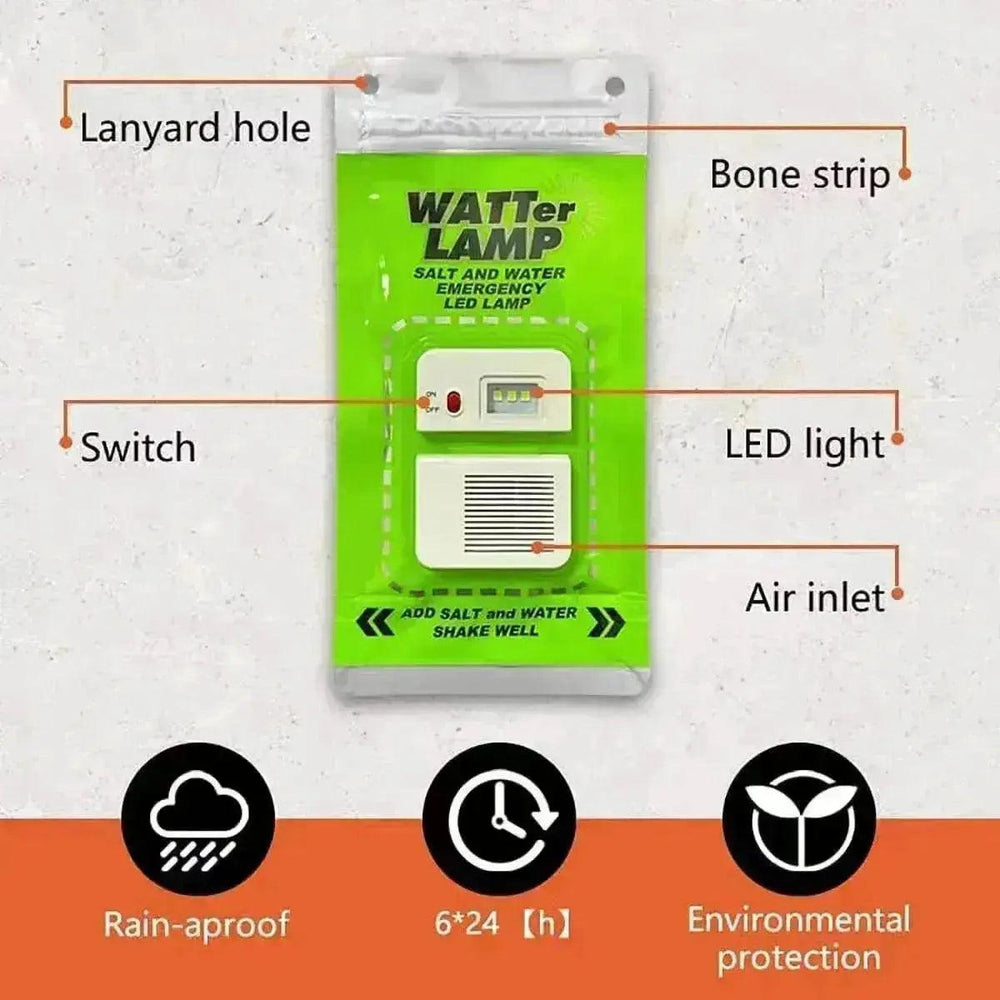 Lampe de sel portable à eau de mer pour camping LED - EX-STOCK Canada