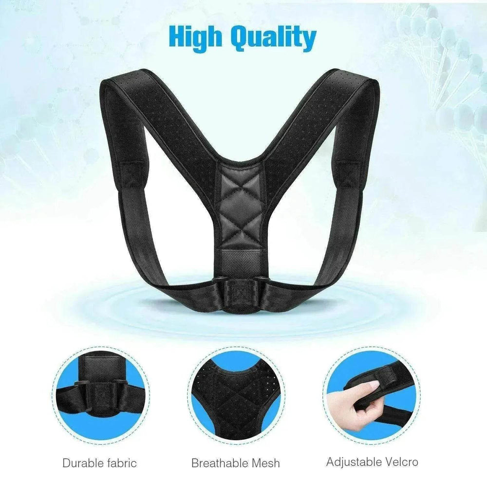 Posture Corrector Men Women Upper Back Pain Brace Clavicle Support Straightener - EX-STOCK Canada