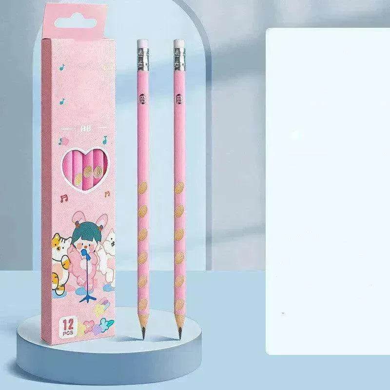 Primary School Students Use Hole-shaped Pencils To Correct Their Grip - EX-STOCK Canada