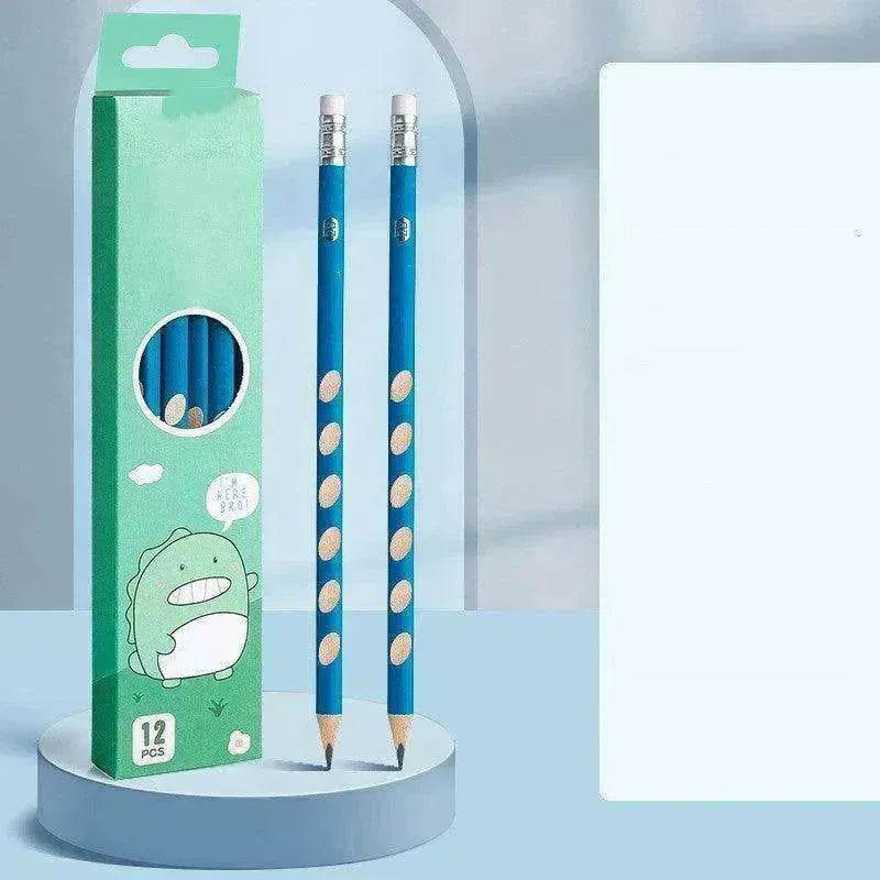 Primary School Students Use Hole-shaped Pencils To Correct Their Grip - EX-STOCK Canada